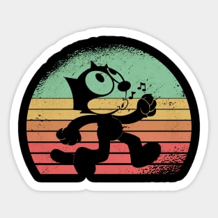 Felix The Cat Keep Walking Sticker